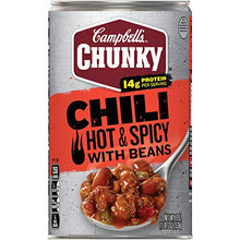 Load image into Gallery viewer, Campbell's Chunky Soup, Hot & Spicy Beef & Bean Firehouse Chili, 19 Ounce Can