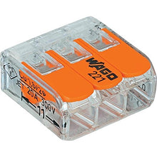 Load image into Gallery viewer, Wago 221-413 LEVER-NUTS 3 Conductor Compact Connectors 10 PK