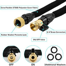 Load image into Gallery viewer, Akarden 50ft Expandable Garden Hose Leakproof Lightweight Retractable Water Hose with 9 Function Nozzle 3750D Expanding Garden Hoses Durable Outdoor Gardening Flexible Hose for Watering