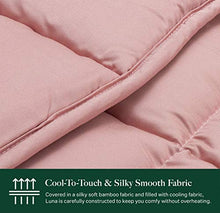 Load image into Gallery viewer, LUNA Adult Weighted Blanket | Natural Silky Cooling Bamboo & Premium Glass Beads | 12 lbs - 48x72 - Full Size Bed | Designed in USA | Heavy Cool Weight for Hot & Cold Sleepers | Pink