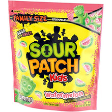Load image into Gallery viewer, SOUR PATCH KIDS Watermelon Soft & Chewy Candy, Family Size, 1.8 lb Bag