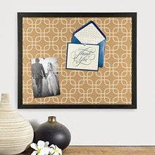 Load image into Gallery viewer, U Brands Cork Bulletin Board, 16 x 20 Inches, Black Wood Frame, Fashion Design Print (305U00-01)