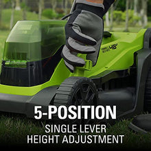 Load image into Gallery viewer, Greenworks 48V 14" Brushless Cordless Lawn Mower, (2) 4.0Ah USB Batteries (USB Hub) and Dual Port Rapid Charger Included (2 x 24V)