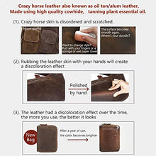 Load image into Gallery viewer, Tooling Leather Square 1.8-2.0MM Thick Genuine Top Full Grain Oil Tan Crazy Horse Cowhide Leather Sheets for Crafts Tooling Sewing Wallet Earring Hobby Workshop Crafting (Tan, 8"x12")