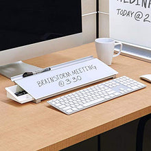 Load image into Gallery viewer, Quartet Glass Desktop Computer Pad, 18" x 6", Whiteboard, Dry Erase Surface, White Surface (GDP186)