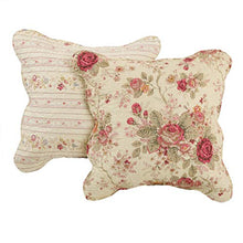 Load image into Gallery viewer, Greenland Home Antique Rose Dec. Pillow Pair Accessory-Multi, 1 Count (Pack of 1), Multicolor 2