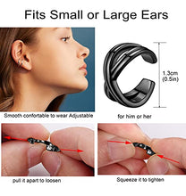 Load image into Gallery viewer, CASSIECA Women's Adjustable Non-Piercing Ear Cuffs Earrings Clip On Cartilage Helix Wrap Ear Jewelry Set