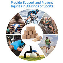 Load image into Gallery viewer, 10 Pack Self Adherent Bandage Wrap, 2” x 5 Yards, Medical Tape, Self-Adherent Wrap, Athletic Elastic Cohesive Bandage, First Aid Tape, Sports Tape for Stretch Athletic, Ankle Sprains & Swelling