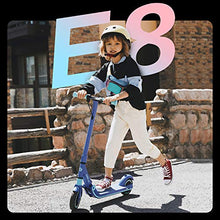 Load image into Gallery viewer, Segway Ninebot eKickScooter ZING E8 Kids Electric Kick Scooter for Boys and Girls, Lightweight and Foldable, New Cruise Mode, Blue