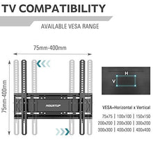 Load image into Gallery viewer, MOUNTUP TV Wall Mounts - Full Motion TV Wall Mount for 26-55 Inch Flat Screens and Curved TVs up to 88 LBS, Wall Mount TV Bracket with Dual Swivel Articulating Arms, Max VESA 400x400mm MU0010