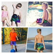 Load image into Gallery viewer, Boys Bathing Suit Size 14 Funny 3D Glasses Shark Pattern Quick Dry Swim Trunks Lightweight Casual Outdoor Sports Beach Boardshort 11-12 Years