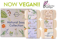 Load image into Gallery viewer, O Naturals 6pcs Natural Bar Soap Collection, Soap Gift Set, Spa Gifts for Women & Men, Organic Body Wash Soap Bar & Face Soap for Acne - 100% Natural, Triple Milled Soap Bars with Essential Oils 4oz