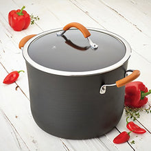 Load image into Gallery viewer, Rachael Ray Cucina Hard Anodized Nonstick Stockpot / Stock Pot - 10 Quart, Gray