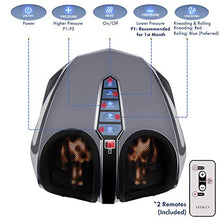Load image into Gallery viewer, Miko Shiatsu Foot Massager With Deep-Kneading, Multi-Level Settings, And Switchable Heat Charcoal Grey