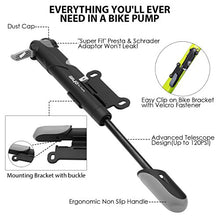 Load image into Gallery viewer, NewMainone Mini Bike Pump Portable Bicycle Frame Pump,Bicycle Tire Pump Glueless Puncture Repair Kit,120 PSI Fast Air Pump Suitable for Presta & Schrader Valve