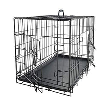 Load image into Gallery viewer, Dog Crates for Small Dogs - Dog Crate 24" Pet Cage Double-Door Best for Puppy & Kitten Pets - Wire Metal Kennel Cages with Divider Panel & Tray - In-door Foldable & Portable for Animal Out-Door Travel