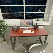 Load image into Gallery viewer, Coleshome Computer Desk 47 inch Modern Sturdy Office Desk Study Writing Desk for Home Office,Teak