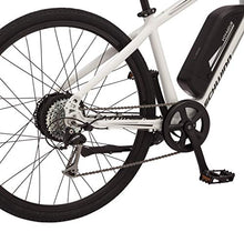 Load image into Gallery viewer, Schwinn Voyageur Electric Bike, Hub-Drive, Large Step-Through Frame, White