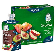 Load image into Gallery viewer, Gerber Purees Organic 2nd Foods Baby Food Fruit & Veggie Variety Pack, 3.5 Ounces Each, 18 Count