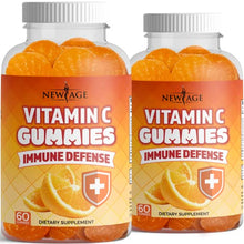 Load image into Gallery viewer, Vitamin C Gummies by New Age - Orange Vitamin C Gummy 2-Pack - Supports Healthy Immune System - Vegetarian Without Gluten - 120 Gummies