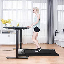 Load image into Gallery viewer, Goplus Under Desk Electric Treadmill, with Touchable LED Display and Wireless Remote Control, Built-in 3 Workout Modes and 12 Programs, Walking Jogging Machine for Home/Office