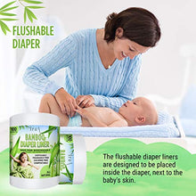 Load image into Gallery viewer, Disposable Cloth Diaper Bamboo Liners – 4 Rolls, Fragrance Free & Chlorine Free, Compostable, Dye Free Flushable Biodegradable Viscose Bamboo Liners for Cloth Diaper 100 Each Sheets for 4 Rolls
