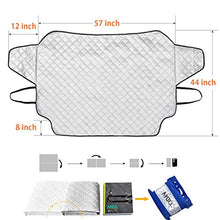 Load image into Gallery viewer, MATCC Car Windshield Snow Cover Frost Guard Winter Windshield Snow Ice Cover Magnetic Edges Car Snow Cover All Weather Fit Most Cars