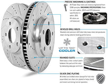 Load image into Gallery viewer, Power Stop K6480 Front and Rear Z23 Carbon Fiber Brake Pads with Drilled & Slotted Brake Rotors Kit