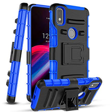 Load image into Gallery viewer, CaseTank for T-Mobile Revvl 4 Case,TCL Revvl 4 Case W Built-in Kickstand Heavy Duty Shockproof Hard PC Back& Soft TPU Inner Armor,Blue