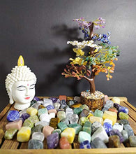 Load image into Gallery viewer, Crocon Seven Chakra Natural Healing Gemstone Crystal Bonsai Fortune Money Tree for Good Luck, Wealth & Prosperity-Home Office Decor Spiritual Gift (with Golden Wire and 300 Beads) Size 10-12 Inches