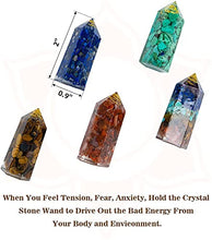 Load image into Gallery viewer, Crystals and Healing Stones Set for Reiki Healing-6pcs Healing Crystals Sets -Crystal Wands Set for Chakra Balancing Meditation Wiccan Housewarming Decor Gifts