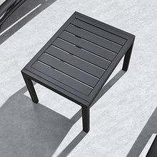 Load image into Gallery viewer, PURPLE LEAF Patio Chaise Lounge Sets 3 Pieces Outdoor Lounge Chair Sunbathing Chair with Headrest and Table for All Weather, Turquoise Blue