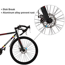 Load image into Gallery viewer, R.ROARING Commuter Road Bike 26 inch Wheels 21 Speed Shifting Bikes Dual Disc Brake Road Bicycle for Adults Mens Women, Black