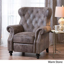 Load image into Gallery viewer, Christopher Knight Home Walder Tufted Microfiber Recliner, Warm Stone