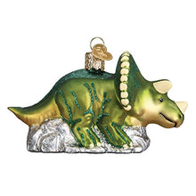 Load image into Gallery viewer, Old World Christmas Triceratops Glass Blown Ornaments for Christmas Tree