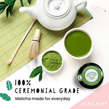 Load image into Gallery viewer, PureChimp Matcha Green Tea Powder - 1.75 Ounces (50g) of Ceremonial Grade Japanese Matcha for Baking, Lattes and Smoothies - Regular