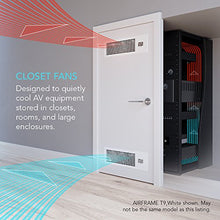Load image into Gallery viewer, AC Infinity AIRFRAME T7 White, High-Airflow Cooling Fan System 17", Exhaust Airflow, for AV Equipment Rooms, Closets, and Enclosures