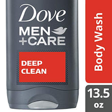 Load image into Gallery viewer, Dove Men+Care Body Wash Deep Clean 13.5 oz for Healthier, Hydrated and Stronger Skin Effectively Washes Away Bacteria While Nourishing Your Skin