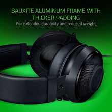 Load image into Gallery viewer, Razer Kraken Gaming Headset: Lightweight Aluminum Frame, Retractable Noise Isolating Microphone, For PC, PS4, PS5, Switch, Xbox One, Xbox Series X & S, Mobile, 3.5 mm Audio Jack, Black