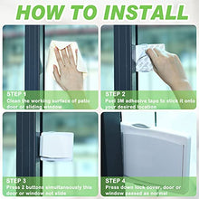 Load image into Gallery viewer, 8 Pieces Sliding Glass Door Child Lock, Child Proof Window Sliding Door Lock, Child Safety Slide Window Locks for Kids Proof Patio Closet Doors No Drilling Tools Needed