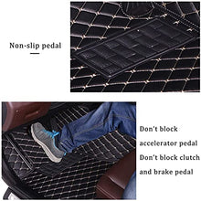 Load image into Gallery viewer, ZPXJSM Custom Making Car Floor Mats for 95% Sedan SUV Sports Car Full Coverage Cute Men Women Pads Protection Non-Slip Leather Floor Liners (Brown)