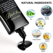 Load image into Gallery viewer, Blackhead Remover Face Mask,Black Mask,3-in-1 Purifying Charcoal Peel off Mask with Acne & Blackhead Extractor Kit and Silicone Brush,Deep Cleansing Facial Mask for All Skin Types Face & Nose
