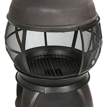 Load image into Gallery viewer, BALI OUTDOORS Outdoor Fireplace Wooden Fire Pit, Chimenea, Black