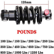 Load image into Gallery viewer, YSHUAI Spring Shock Absorber, MTB Bike Damper, Rear Shock Absorber, Spring Absorber, Bicycle Shock Absorber MTB for Diamondback Bikes, Yeti Cycles, Pivot Cycles, Ibis Cycles,250 Lbs