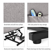 Load image into Gallery viewer, Giantex Power Lift Massage Recliner Chair for Elderly, Soft Fabric Sofa Chair, Heavy Padded Cushion, Remote Control, Home Theater Seating, Leisure Lounge w/Side Pocket, Living Room Office (Grey)