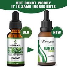 Load image into Gallery viewer, (3 Pack) Organic Hemp Oil for Pain Relief and Inflammation - Helps Anxiety Stress Relief Sleep Aid Relaxation Mood Focus - Made from Hemp Seed Oil Extract - Vegan Drops Tincture - Non-GMO