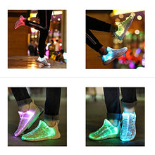 Load image into Gallery viewer, Shinmax Fiber Optic LED Shoes, Light Up Shoes for Women Men USB Charging Flashing Luminous Trainers for Festivals, Christmas Halloween Party White