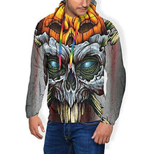Load image into Gallery viewer, Men & Boys Hoodie for Cycling Fishing Sports - Horror Skull Evil Pumpkin 3D Printed Slim Fit Pullover Sweatshirt Drawstring Novelty Tunic Top Blouse