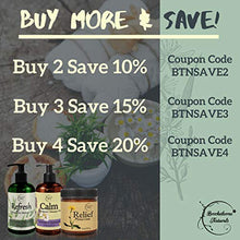 Load image into Gallery viewer, Relief Arnica Cream – Enriched with Lemongrass, Eucalyptus & Rosemary Essential Oils – All Natural Massage Lotion for Sore Muscles & Stiffness. Perfect for Massage Therapy by Brookethorne Naturals