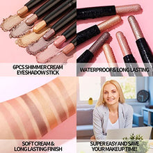 Load image into Gallery viewer, KIMUSE Water Gel Lip Tint 6 Colors Set & Waterproof Eyeshadow Stick